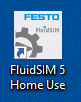 FluidSIM 5 Home Use Icon Windows 10 Startmenü