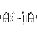 4/3-Wege-Magnetventil mit Stuhlstellung (ii)