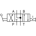 4/3-Wege-Handhebelventil mit Stuhlstellung (ii)