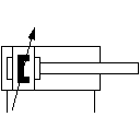Double acting cylinder