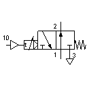 Pneumatic timer, normally open
