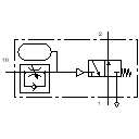 Time delay valve, normally open